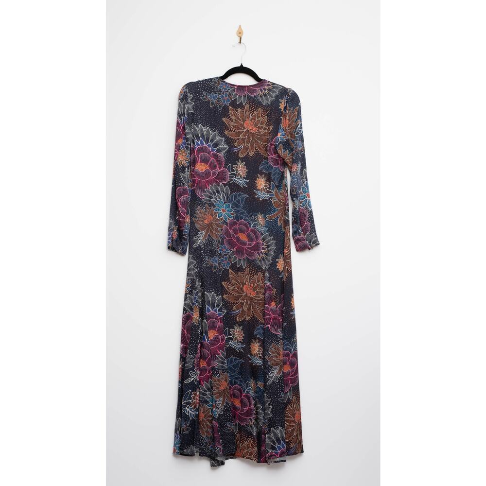 FARM Rio Blue Floral Maxi Dress Size S - Picture 4 of 7